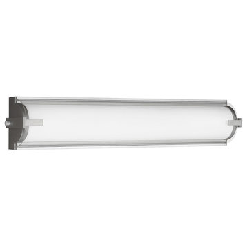 Braunfels Medium LED Wall / Bath Satin Aluminum Bulbs Inc