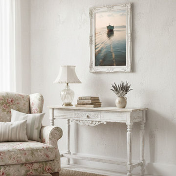Awaiting Departure Shabby Chic Style Wall Art