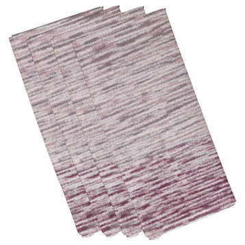 Ocean View, Geometric Print Napkin, Purple, Set of 4