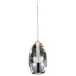 Crystal World Inc. - Perrier 5" Perrier Indoor Mini Pendant - The Perrier 1-Light Pendant in Chrome will look good in a variety of modern spaces. It can enhance the atmosphere in a bedroom, living room, dining room, kitchen or bathroom. The glossy chrome finish and the clean, classic shape are perfect for elevating the style and mood of a space. You won't go wrong with this flexible, practical, and lustrous ceiling fixture.