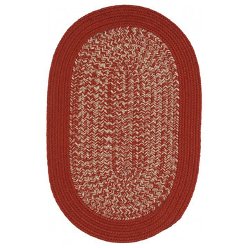 Colonial Mills Rug Puritan  Red Oval