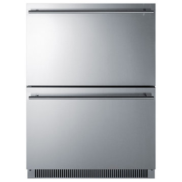 Summit ADRD24 24"W 4.8 Cu. Ft. Energy Star Certified Refrigerator - Stainless