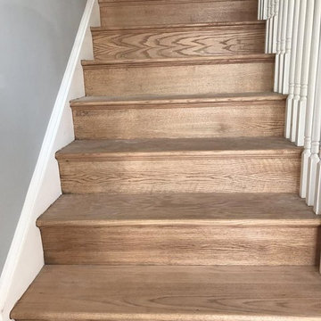 Hardwood Steps and Custom Carpet Runners
