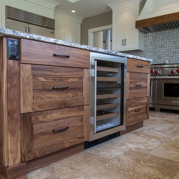 Another white and walnut