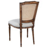 Side Chair Ellen Dining Accent Rustic Pecan Wood Cane Back Beachwood
