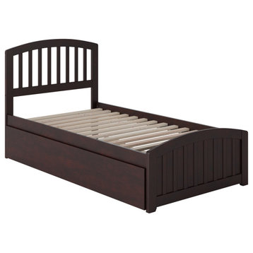 Richmond Twin Extra Long Bed, Matching Footboard and Trundle, Espresso