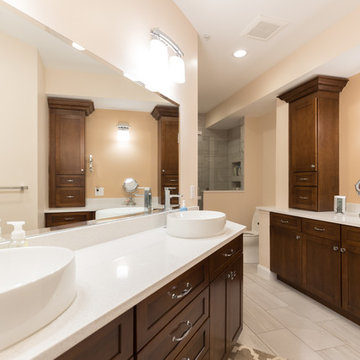 Nude Transitional Bathroom