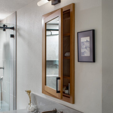 Modern Compact Bathroom Remodel