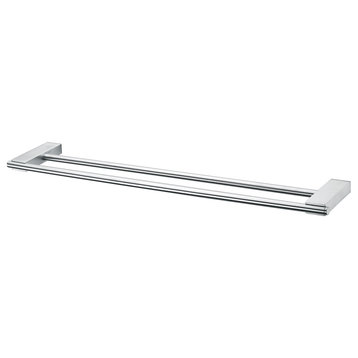 Ucore 18" 24" 30" Double Towel Bar With Mounting Hardware, Brushed Stainless, 18