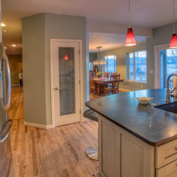 Galley Kitchen into Open Entertaining Space