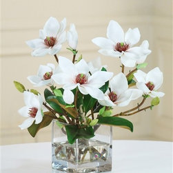 Blossoming Magnolia in Water Illusion - Artificial Flowers Plants And Trees