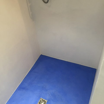 Béton ciré en salle de bains