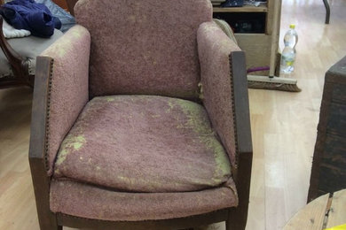 Réfection complète et relooking fauteuil Art Deco