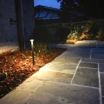 Patio Update/Reconstruction, Brick Columns, Ornamental Gates, Lighting