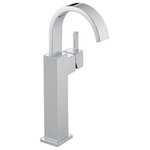 Delta - Delta Vero Single Handle Vessel Bathroom Faucet, Chrome, 753LF - You can install with confidence, knowing that Delta faucets are backed by our Lifetime Limited Warranty. Delta WaterSense labeled faucets, showers and toilets use at least 20% less water than the industry standard saving you money without compromising performance.