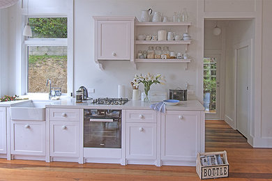 This is an example of a scandinavian kitchen in Wellington.
