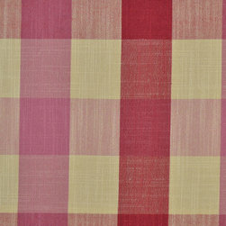Paroo Cotton Blend Blod-scale Check Curtains & Drapes Upholstery Fabric in Cardi - Upholstery Fabric