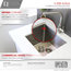 STYLISH 19"L x 18"W Undermount Kitchen Sink Single Bowl with Grid and Strainer