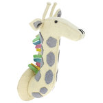 SCANDI CHIC - Pastel Felt Giraffe Head - Turn your little girl's bedroom into a wildlife safari with this fun pastel giraffe head.