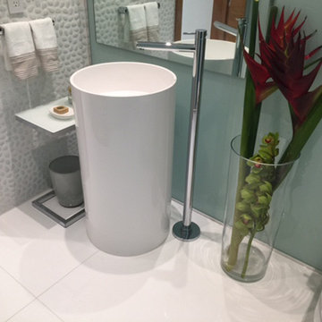 By J Design Group – Powder Room - Miami Interior Designers – Contemporary