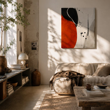 Modern Japandi Interior Styling: Organic Contrast & Warm Tension