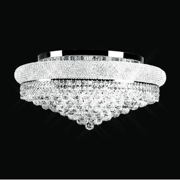 Artistry Lighting Primo Collection Chandelier Flush Mount 20x10, Chrome