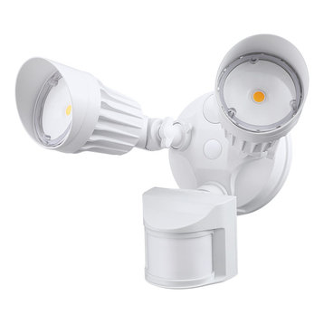 LEONLITE LED Security Light, 3000K Warm White, White