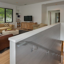 upstairs