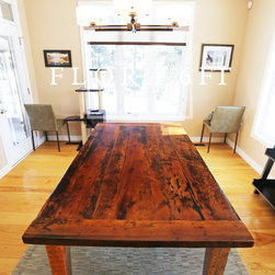 Reclaimed Wood Harvest Tables - Products