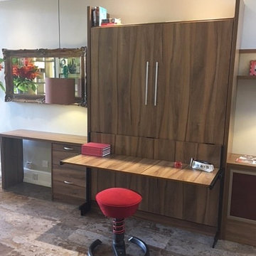 Showroom - Hideaway Bed with desk in Tuscan Walnut