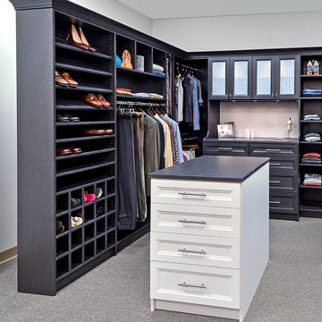 Walk-In Closet With Center Island