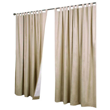 Thermalogic Weather Insulated Cotton Fabric Tab Panels Pair Khaki