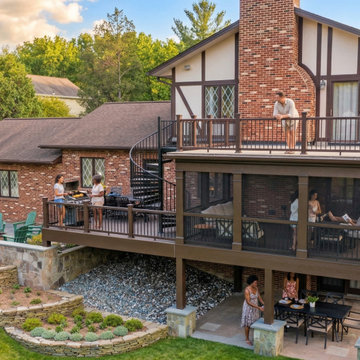 Multi-Level Deck, Screened Porch & Flagstone Patio