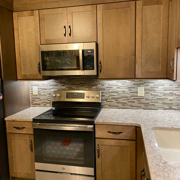 A River of Copper & Bronze: River Rock Cabinets, Cambria Berkeley Counters