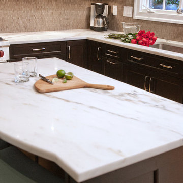 Vermont Danby White Marble Kitchen Island