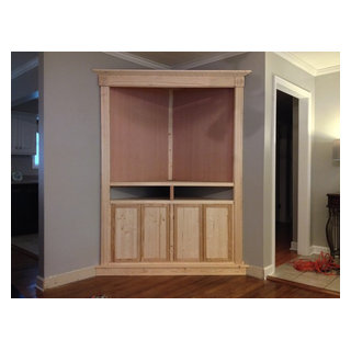 Tall Corner Media Cabinet (Unfinished) - Traditional - Other - by ...