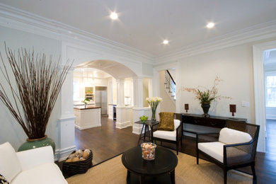 Elegant formal and enclosed living room photo in New York