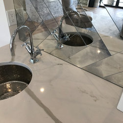 Antique Mirror Wet Bar - Mosaic Tile
