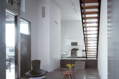 Inspiration for a contemporary entryway remodel in Los Angeles