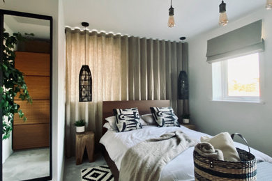 Contemporary guest bedroom in Other.