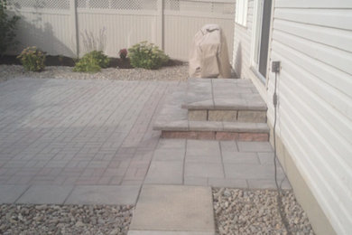 Riverstone & Interlock patio