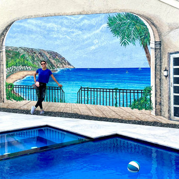Trompe l'oeil Outdoor Mural