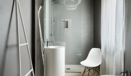 Bagni Moderni In Resina Con Effetto Continuità Pareti-Pavimento