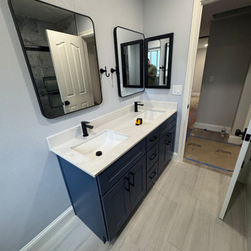 Home Remodel/ One Bath/paint/popcorn removal/LED Can lights/baseboards/Flooring
