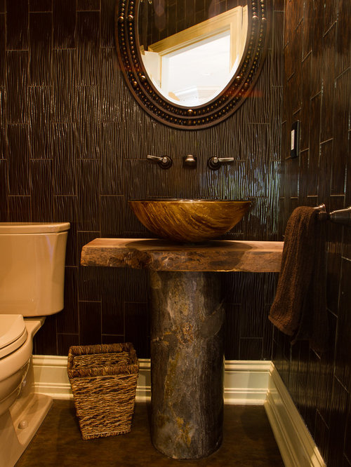 Cloakroom Design Ideas, Renovations & Photos with Vinyl Flooring