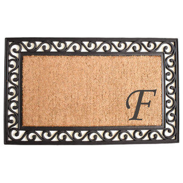 Versailles Monogram Doormat, 30"x48", F