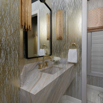 Glam + Fun Family Living Home Makeover in Urbana, MD