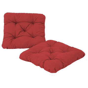 Alma Seat Cushions, Set of 2, Red
