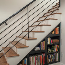 stair bookshelf attic