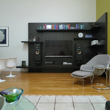 multi-media wall unit